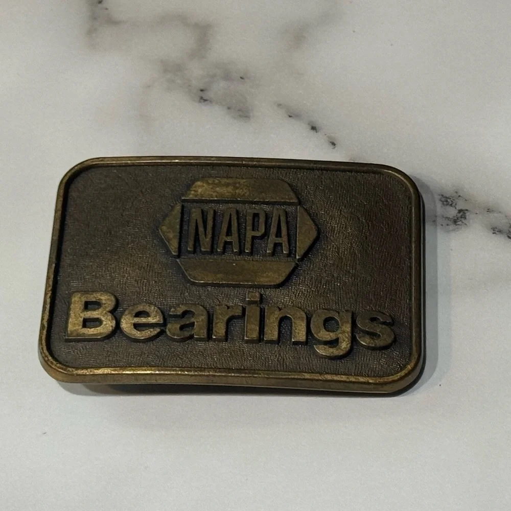 Napa Bearings Auto Parts Mechanical Automotive Car Vintage Belt Buckle